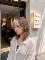 ワワ ヘアサロン 高円寺店(WAWA HAIR SALON)&nbsp;柔らかく垢抜けるミルクティーベージュ