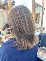 ハーツ 青山表参道店(Heart's) 白髪ぼかし脱白髪染め似合わせレイヤーカット40代50代60代
