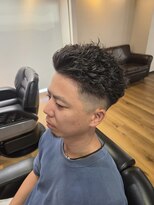 スリーク 吹田店(Sleek) スキンフェード×ギャングスパイラルアップバング