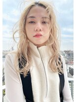 ソイ 下北沢(soi)&nbsp;【milk tea blond】ハイトーン_ロング_ミルクティーベージュ