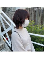 ミント(mint)&nbsp;ウルフショート/ウルフボブ/ウルフカット/パープルアッシュ