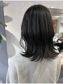 20代30代40代涼しげヘアこなれヘアチャコールグレー[TiTi_りの]