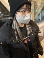 オレンジドロップ 長岡駅店(orange drop)&nbsp;20代30代アッシュグレージュミディアムウルフ伸ばしかけ抜け感