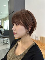 ビューエヒメ(VIEW EHIME)&nbsp;大人ラフウェーブ20代30代40代ボブブラウンスウィングショート