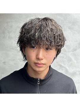 ササ(33) 【マッシュウルフ×波巻きスパイラルパーマ】