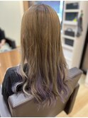 10代20代30代ロングレイヤーインナーカラー大人可愛い透け感
