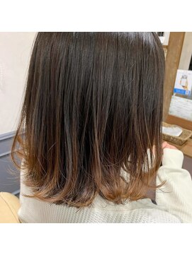 カミケン 清明店(kamiken.) 切りっぱなしボブ抜け感ラフ大人可愛い美髪【カミケン清明店】