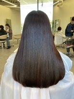ピシェ ヘア デザイン(Piche hair design) 【水素カラーで髪質改善仕上がり】サラ艶ストレートヘア