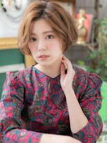 カバーヘア ブリス 志木南口駅前店(COVER HAIR bliss)&nbsp;アシンメトリー外国人風くせ毛風ボブショートc5志木20代30代40代