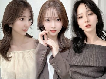 ラルムバイシー 新宿(LARME by Sea)の写真/【王道の韓国風小顔くびれヘア☆】mm単位にこだわり抜いたカットで、自分史上最高に可愛い髪型へ☆[新宿]