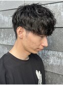 波巻きスパイラルパーマツイストスパイラルパーマシャドウパーマ
