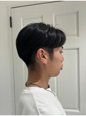 メンズセンターパート