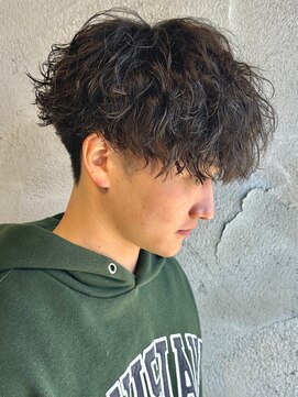 ニアウ 高崎店(Niau) ツイストスパイラルパーマメンズパーマ群馬高崎パーマ眉毛メンズ