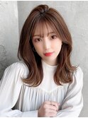 【NEW OPEN】 小顔前髪あり後れ毛サイドバングメルティカラー