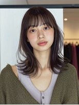 リンクミリ(Link mili)&nbsp;小顔ミディ×くびれレイヤー×透けバング