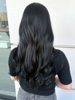 セプト 天神大名(SEPT.)&nbsp;ブルーブラック 寒色系カラー ダブルカラー ゆる巻き ロング