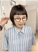 【Meenaハザマ】さわやかショートバング×外ハネショート