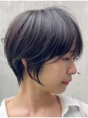 【30代/40代/50代】ショートカット/暗めカラー/顔周り/豊中