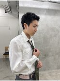 メンズカットメンズショートスパイキーショートピンパーマ渋谷
