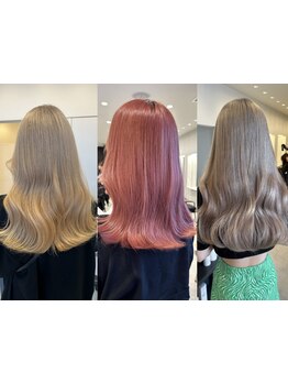 ナチュラルからエッジのきいたデザインまで幅広く提案致します！さりげないハイライトやグラデーションも◎