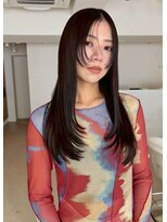 フィルムス 渋谷(FILMS)&nbsp;暗めカラー/黒髪/小顔/クラゲヘアー/オリーブグレー