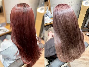 ヘアーショップ エヌアンドエー 越谷店(hair shop N&A)の写真/人気の顔周りレイヤーや韓国風アレンジもおまかせ◎最旬トレンドの艶感透明感カラーも人気★