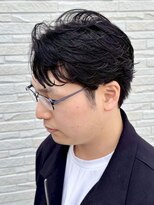 アントバイフィフス 秋田(unt by fifth)&nbsp;秋田メンズパーマ波巻きスパイラルパーマセンターパートフェード