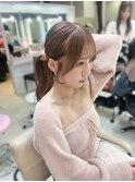今流行りのシースルーバング♪
