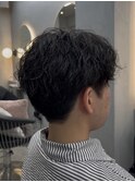 men's/ツイストスパイラル/リバースセンターパート/池袋/メンズ