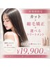 【うねり・広がり改善】カット＋ダメージレス縮毛矯正＋うる艶TR ￥19,900