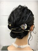 お呼ばれヘア