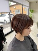 丸いシルエットが可愛い! 今時ショートヘア
