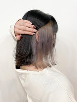 オル(Olu)&nbsp;【MASAYA】ホワイトグレー×インナーカラー