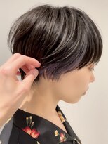 ストレータ バイ マリオ(Strata by mario)&nbsp;デザインインナーカラー×クレイバイオレット×マッシュショート