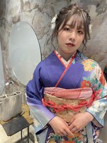 ビーヒアナウ N゜02 金沢鞍月店(BE HERE NOW) 振袖スタイル×ブリザードフラワー