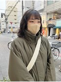 CAF FUKO/ボブパーマ/ゆるめパーマ/ぱっつん前髪/大阪/心斎橋