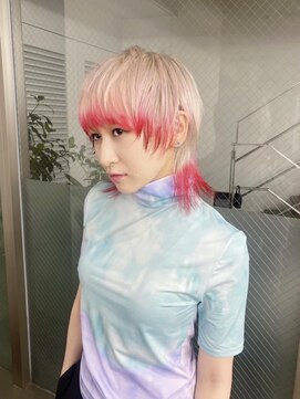 レコ 渋谷(LECO) レッドのエンドデザインカラーウルフ