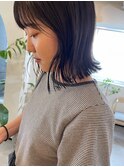 切りっぱなしボブ 外ハネボブ