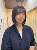 内巻きパツっとボブ
