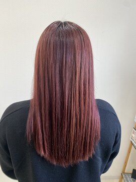 ベルバイグレイス(BELLE by grace) ワンブリーチボルドーレッドカラー