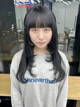 ビューナゴヤ 名駅(VIEW NAGOYA) 顔まわりカット/レイヤーカット/韓国/ロングセミディ/姫カット