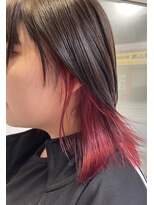 キャンバスアニュー 川崎(canvas anew.) イヤリングカラーレッド/川崎/ダブルカラー