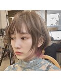 大人綺麗な小顔襟足スッキリショートボブ　30代40代50代