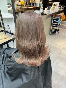 ベレーザ 渋谷(BELEZA) 9987秋色ブロンドオリーブベージ髪質改善くすみベージュパーマ