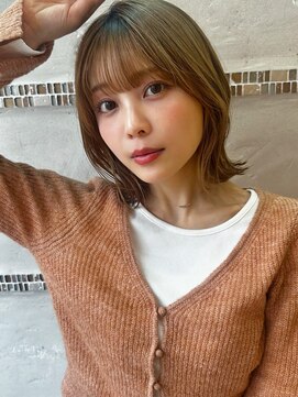 シルクレイ 新宿店(Silk-lei) 大人可愛いくびれボブ インナーカラー　新宿