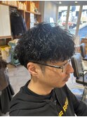 名古屋天白区梅ヶ丘30~50代メンズショート波巻きパーマ