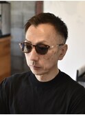 渋髪濡れ感スパイキーフェード【メンズカット/倉敷/中島】
