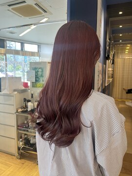コワファースト 大分(COIFF1RST) ピンクパープル！ブリーチなしで発色の良いブラウンカラー
