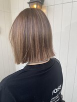 アムレヘアーエタ(amule hair eta)&nbsp;【amule hair eta】ハイトーンタッセルボブ/30代 40代