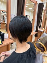 ヒラトヤ 肴町店 透明感×ツヤ感20代30代40代大人可愛い☆奥行きショート黒髪暗髪